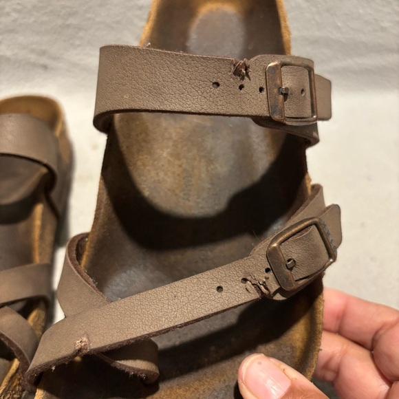 Birkenstock Mayari Open Toe Slide in Brown Sandals‎ Women’s size 8 - Picture 6 of 9